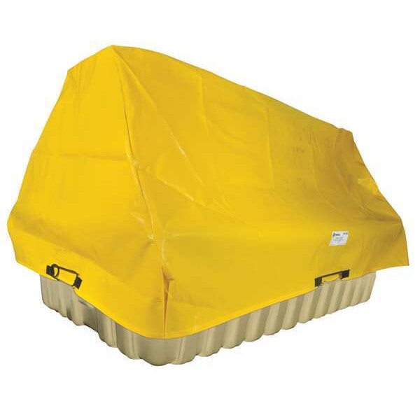 Enpac Tarp Cover, 115 in x 75 in x 95 in, 95 in, Yellow, HDPE - 5480-TARP