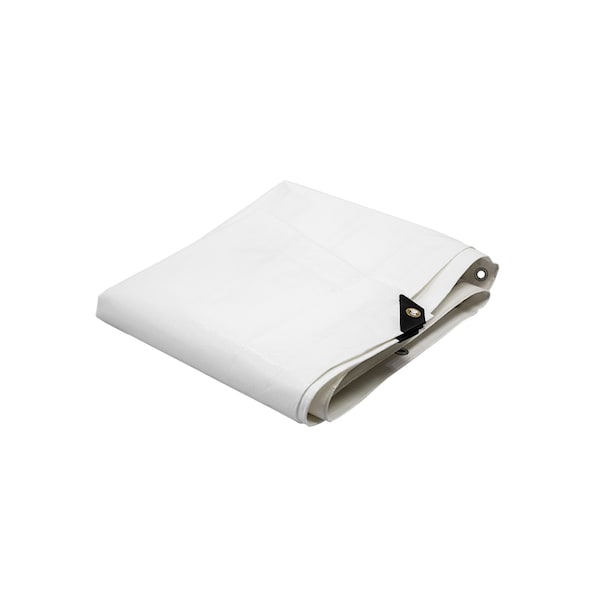 2W International Tarp, 10 ft x 20 ft, White, Laminated Polyethylene - W1020