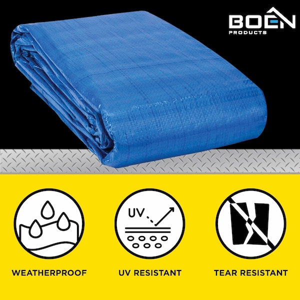 Boen Tarp, 5 Mil, 50 ft x 100 ft, Brown - BT-50100