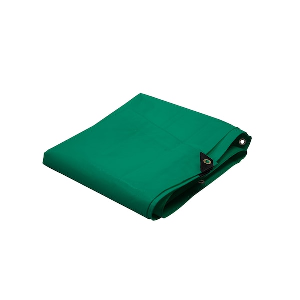 2W International Tarp, 20 ft x 20 ft, Green, Laminated Polyethylene - G2020