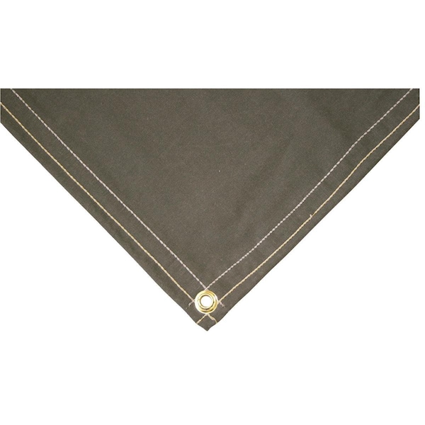 Mauritzon Tarp, 17.7 ft x 14.6 ft, 2.6, Olive Drab, Flame Retardant Canvas - FRC810