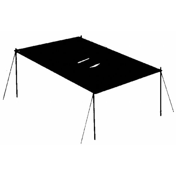 Zoro Select Standard Duty Tarp, 19 ft x 29 ft 4 in, 5.1 Mil, Blue, Polyethylene - 5W119