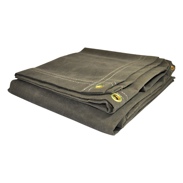 Foremost Tarp Foremost Dry Top 8 ft. W X 10 ft. L Heavy Duty Canvas Tarp Olive - 60810