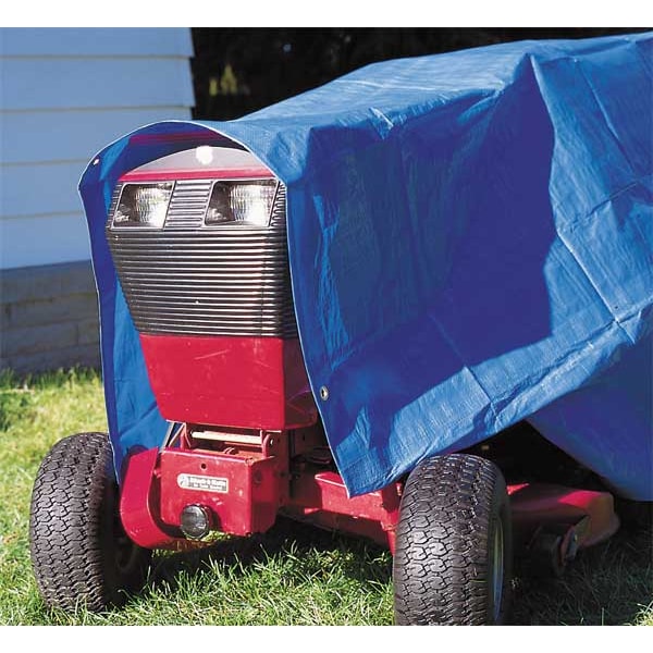 Zoro Select Standard Duty Tarp, 14 ft 2 in x 19 ft 6 in, 5.1 Mil, Blue, Polyethylene - 2W696