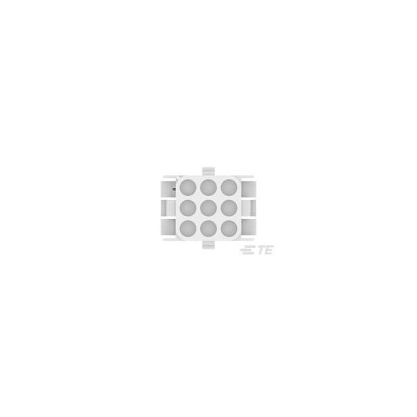 Te Connectivity Rectangular Power Connector, 9 Contact(S), Male, Crimp Terminal, Receptacle - 1-480707-0