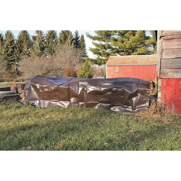 Harpster Extreme Duty Tarp, 8.8, Brown, Polyethylene - BR18X24