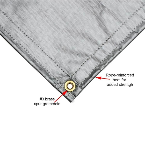 Mauritzon Tarp, 6.8, Silver/Black, Reinforced Polyethylene - TTS-12000-3030