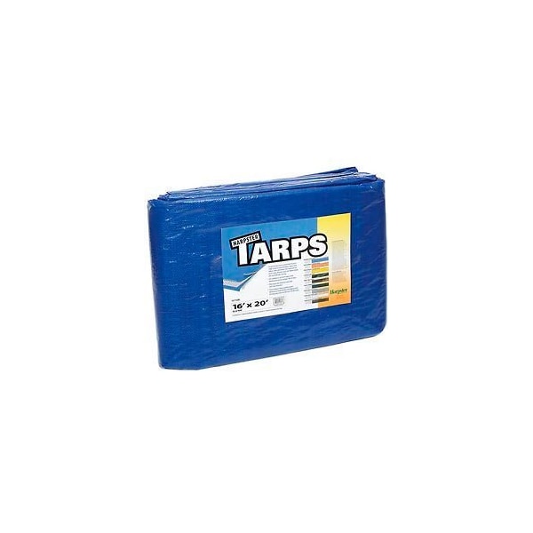 Harpster Of Philipsburg Light Duty Tarp, 16 ft x 20 ft, Blue, High-Density Polyethylene - B16X20