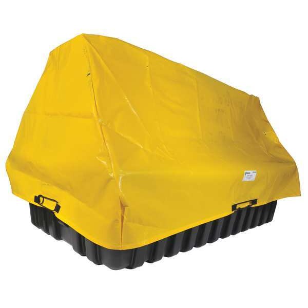 Enpac Tarp Cover, 115 in x 75 in x 50 1/2 in, 50 1/2 in, Yellow, HDPE - 5550-TARP