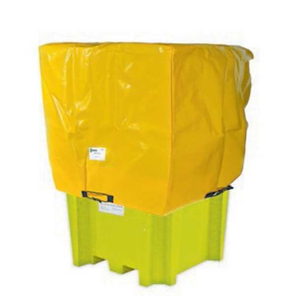 Enpac Tarp Cover, 60 in x 60 in x 58 in, 58 in, Yellow, Polyethylene - 5460-TARP