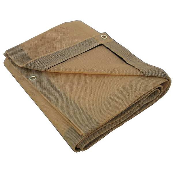 Zoro Select Standard Duty Tarp, 20 x 20 ft, 10 Mil, Tan, Polyethylene - 5WUE4