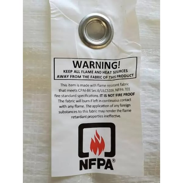 Tarps Now Heavy Duty Tarp, 12 ft x 30 ft, 12 Mil, White, Reinforced Polyethylene - CSP12FW-1230