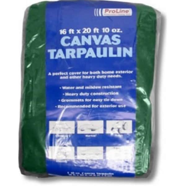 Intex Supply K-CT0810G 10 oz. Green Canvas Tarp - 8 x 10 ft. - 145805