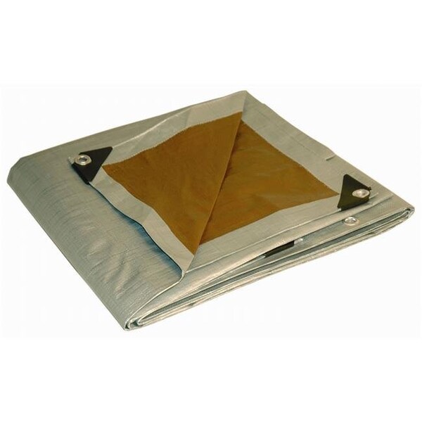 Patioplus Super Heavy Duty Tarp, Silver, Polyethylene - PA649090