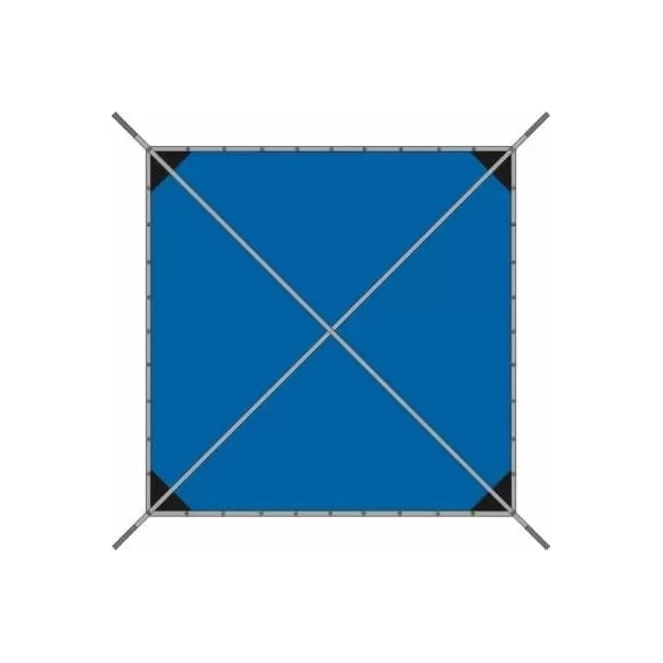 Tarps Now Tarp, 20 ft x 20 ft, 20 Mil, Blue, Vinyl - SLT18V-2020