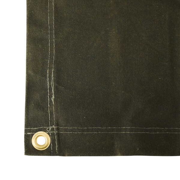 Tarps Now Tarp, 20 ft x 30 ft, 20 Mil, Olive Drab, Cotton Canvas - CS-CWD12-2030