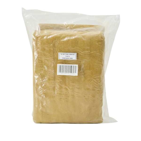 Tarps Now Tarp, 5 ft x 7 ft, 20 Mil, Tan, Cotton Canvas - FS-CWT10-0507