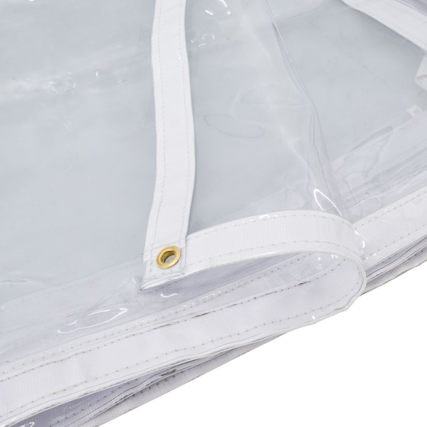 Tarps Now Tarp, 8 ft x 20 ft, 20 Mil, Clear, Clear PVC - FS-CV20-0820