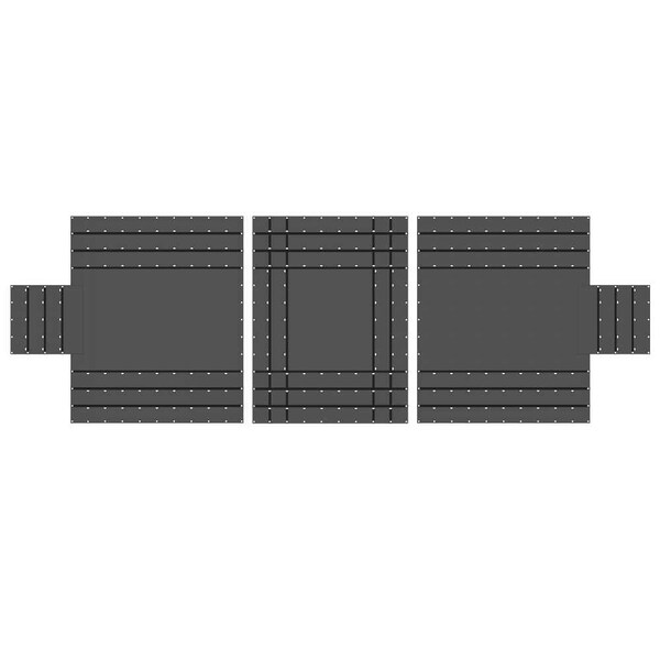 Us Cargo Control 24 ft x 20 ft Tarp, Black - LLT3-2420-2418-8-BLK