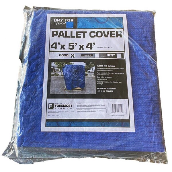Patioplus 4 x 6 ft. Dry Top Medium Duty Polyethylene Tarp, Blue - PA3310211