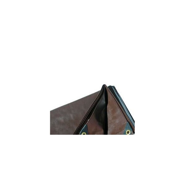 Harpster Of Philipsburg Heavy Duty Tarp, 4 ft x 20 ft, Brown, High-Density Polyethylene - BR4X20