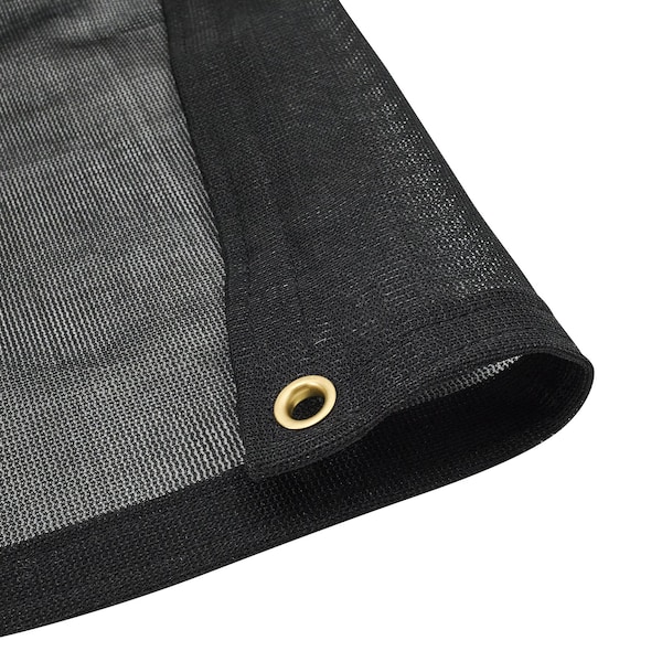 Tarps Now Mesh Tarp, 6 ft x 8 ft, 30 Mil, Black, Mesh - CSM70BK-0608