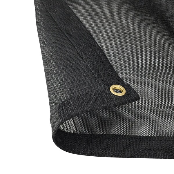 Tarps Now Mesh Tarp, 6 ft x 8 ft, 30 Mil, Black, Mesh - CSM70BK-0608