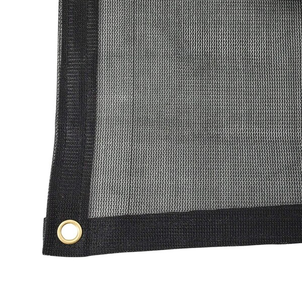 Tarps Now Mesh Tarp, 6 ft x 8 ft, 30 Mil, Black, Mesh - CSM70BK-0608