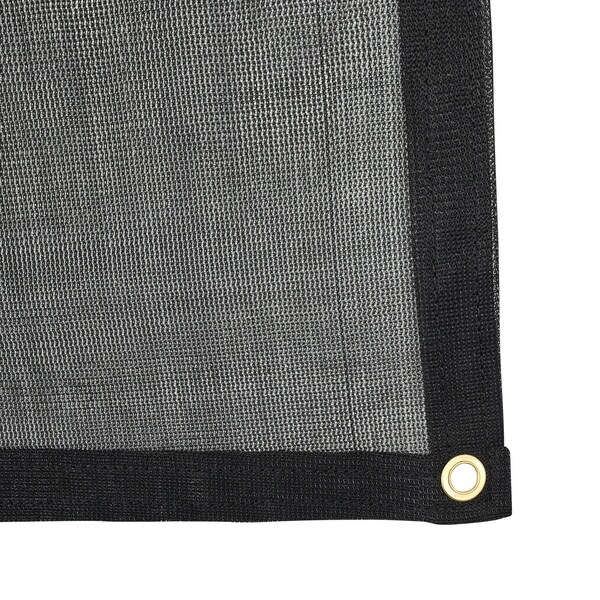 Tarps Now Mesh Tarp, 6 ft x 8 ft, 30 Mil, Black, Mesh - CSM70BK-0608