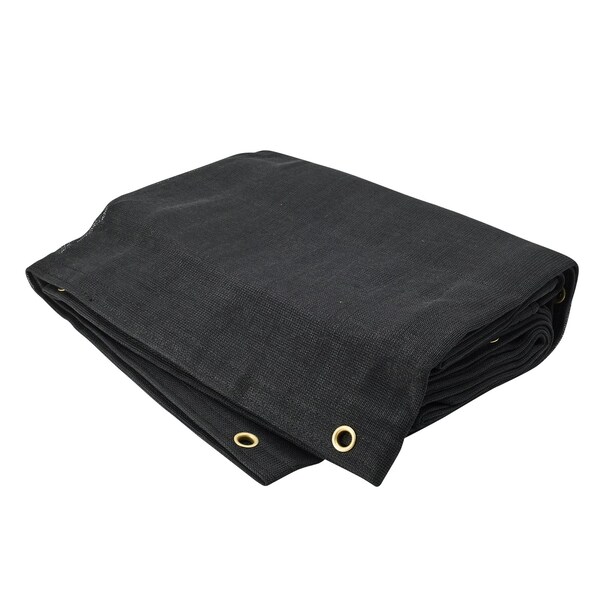 Tarps Now Mesh Tarp, 6 ft x 8 ft, 30 Mil, Black, Mesh - CSM70BK-0608