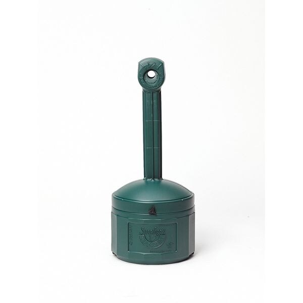 Justrite 4 gal Smokers Cease-Fire Cigarette Receptacle, 38-1/2 in H x 16-1/2 in Dia, Black - 26800D