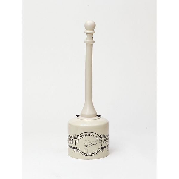 Eagle Mfg 40 in H Cigarette Receptacle, 2 gal, 12 in Dia, Yellow - 1205