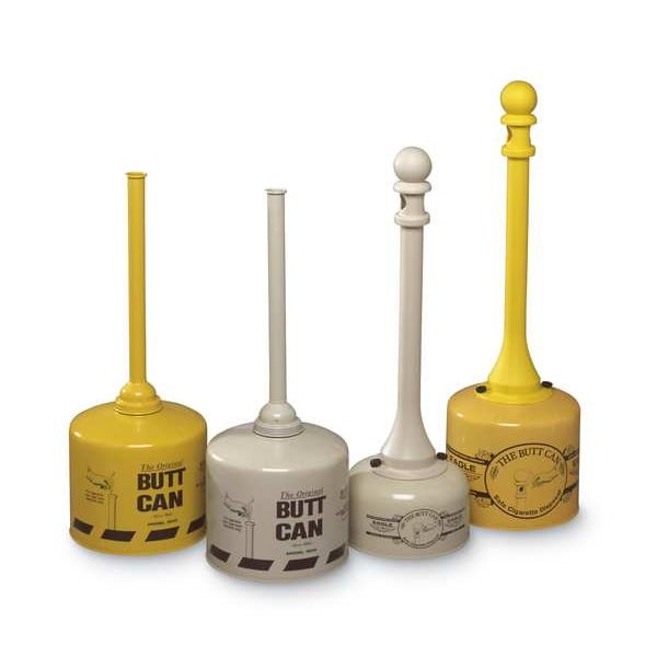 Eagle Mfg Cigarette Receptacle, 5 gal., Yellow - 1200YELLOW