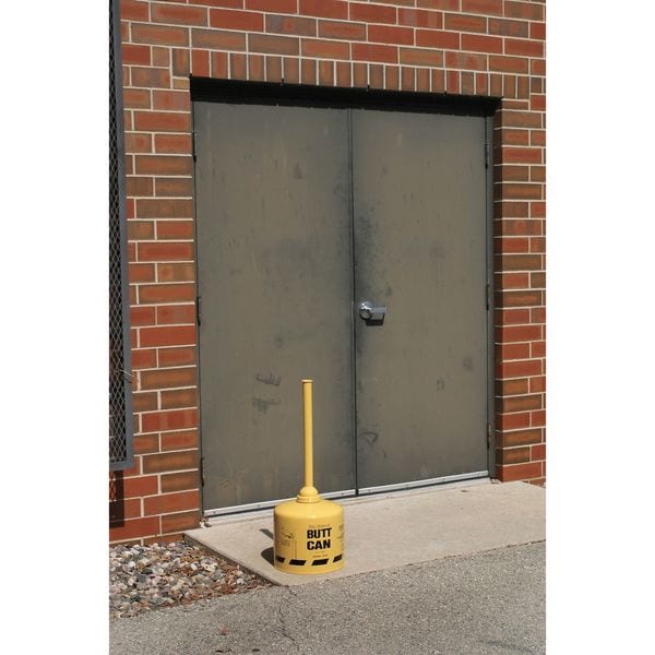 Eagle Mfg Cigarette Receptacle, 5 gal., Yellow - 1200YELLOW