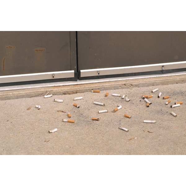 Eagle Mfg Cigarette Receptacle, 5 gal., Yellow - 1200YELLOW