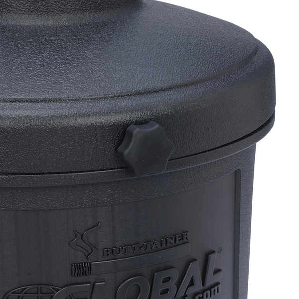Global Industrial Black Outdoor Ashtray, 5 Gallon - 245133BK