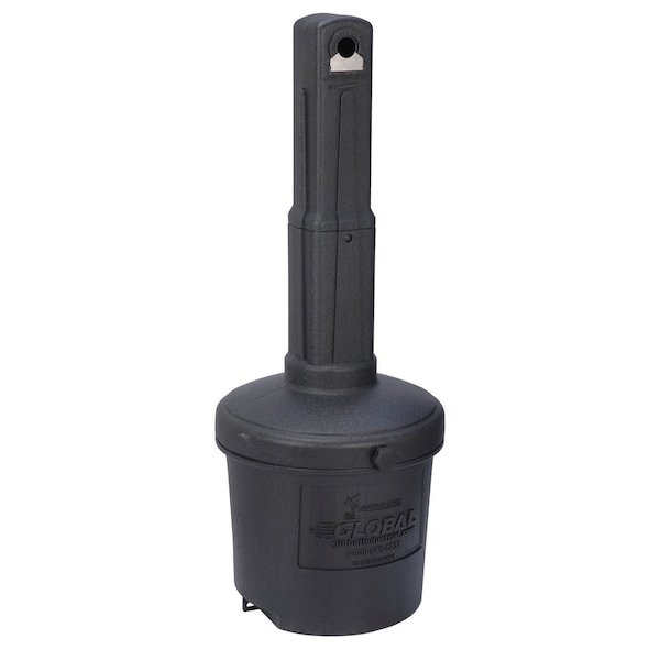 Global Industrial Black Outdoor Ashtray, 5 Gallon - 245133BK