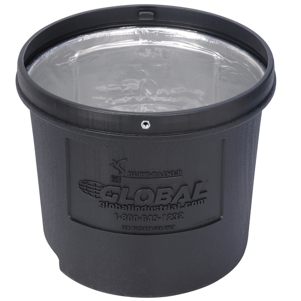 Global Industrial Black Outdoor Ashtray, 5 Gallon - 245133BK