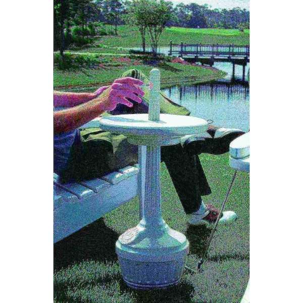 Commercial Zone Products Smoker's Outpost White Patio Table - 711606