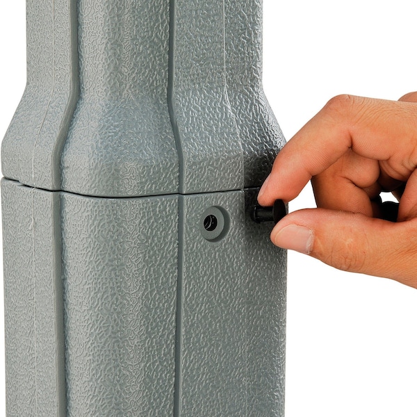 Global Industrial Gray Outdoor Ashtray, 1-1/2 Gallon - 261391GY