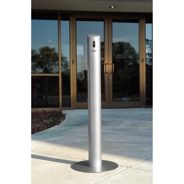 Commercial Zone Products Smoker's Outpost Smoke Stand, Silver - 710607