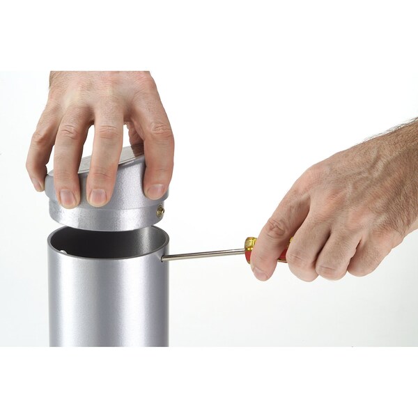Commercial Zone Products Smoker's Outpost Smoke Stand, Silver - 710607