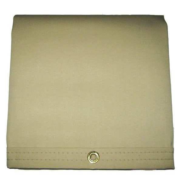 Mauritzon Heavy Duty Tarp, 7 ft 9 in x 12 ft, 20 Mil, Tan, Vinyl - IHT-10-0812
