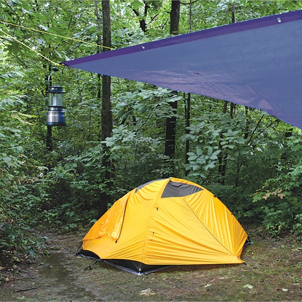 Perform Tool Tarpaulin Water Proof/ Mildew And Tear Resistant; 5 Foot x 7 Foot; Blue; With Grommet - W6000