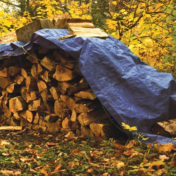 Perform Tool Tarpaulin Water Proof/ Mildew And Tear Resistant; 5 Foot x 7 Foot; Blue; With Grommet - W6000