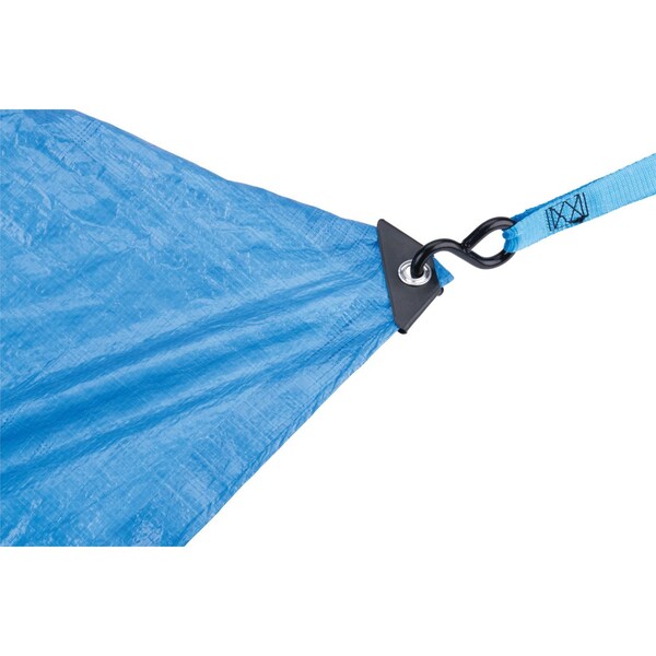 Perform Tool Tarpaulin Water Proof/ Mildew And Tear Resistant; 5 Foot x 7 Foot; Blue; With Grommet - W6000