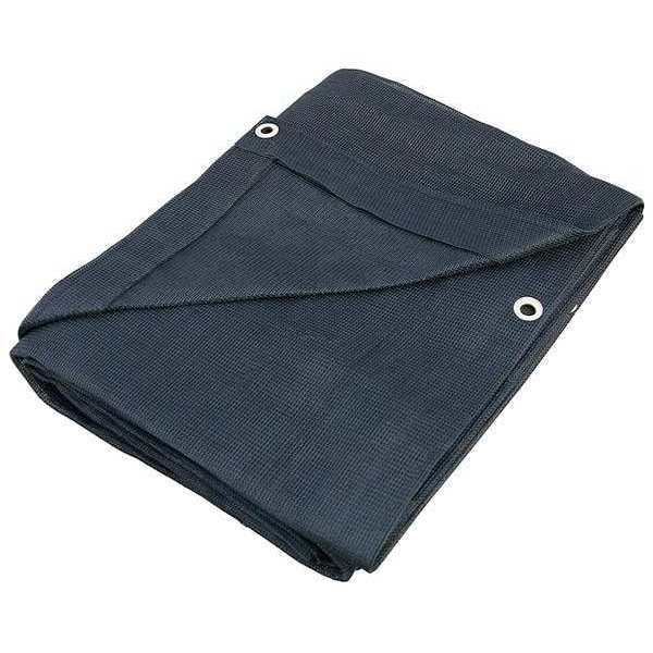 Zoro Select Standard Duty Tarp, 12 x 14 ft, 10 Mil, Black, Polyethylene - 5WUA6