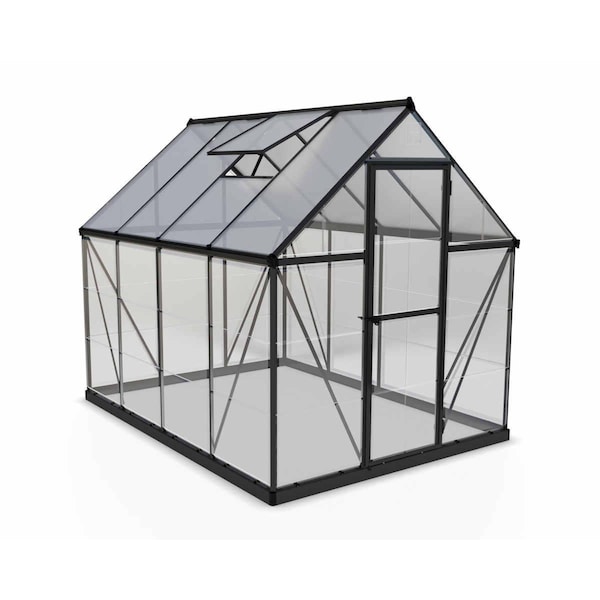 Palram-Canopia 6 x 8 ft. Hybrid Greenhouse, Gray - HG5508Y