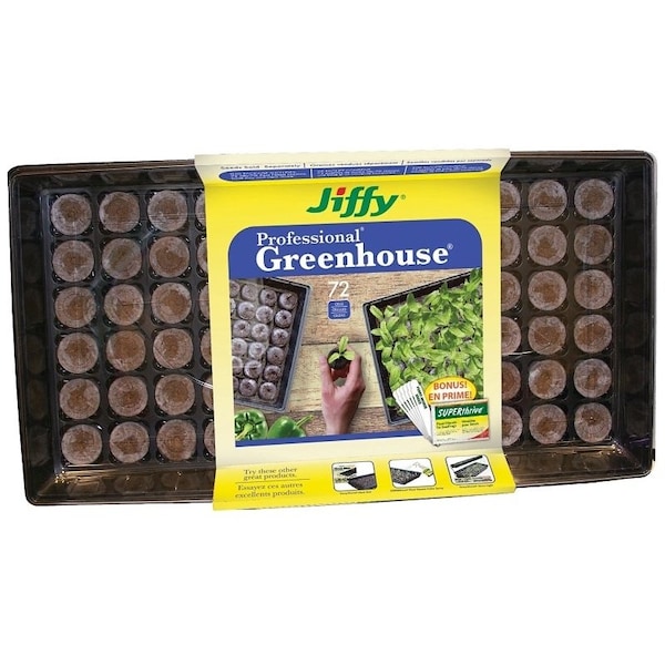 Jiffy J372ST20 Greenhouse Pellet, 72Piece - J372PROGS