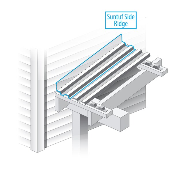 Suntuf GRECA 76 PC-S.RIDGE W.OPAL 50in, 5PK - 706961